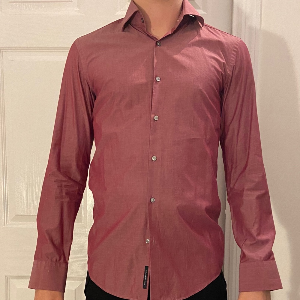 Hugo Boss Glossy Red Driss Shirt